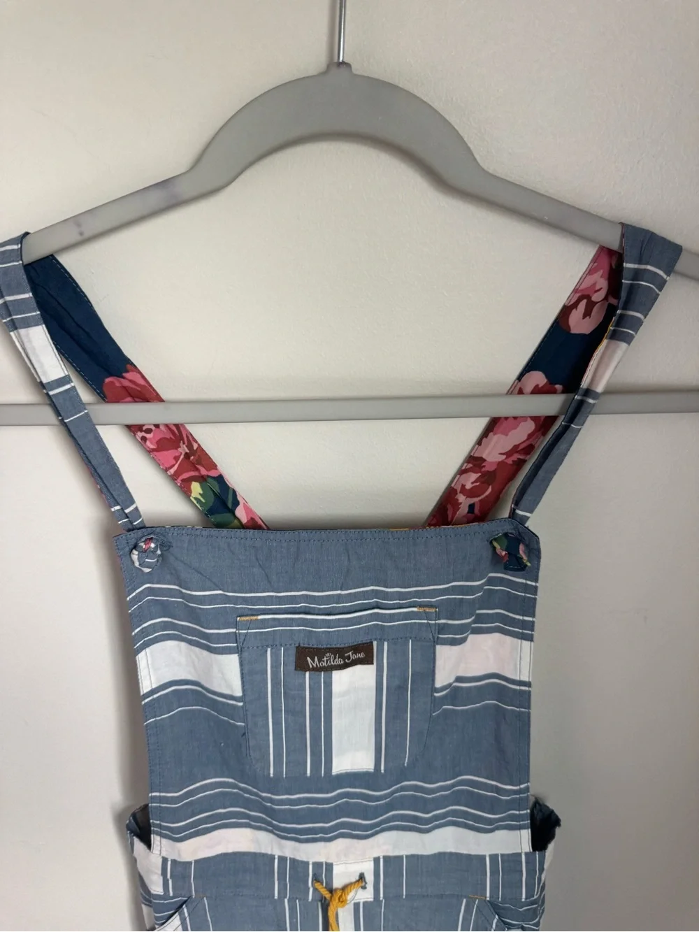 Matilda Jane Joanna Gaines Girls Fancy Free Mixed Print Overalls Size